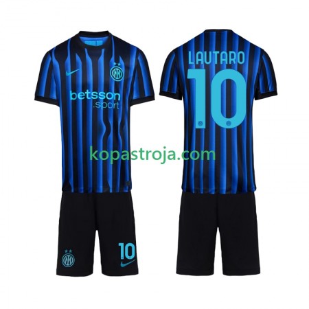 Billiga Fotbollströjor Inter Milan Lautaro Martinez 10 Barn Hemma tröja 2025/26 Kortärmad